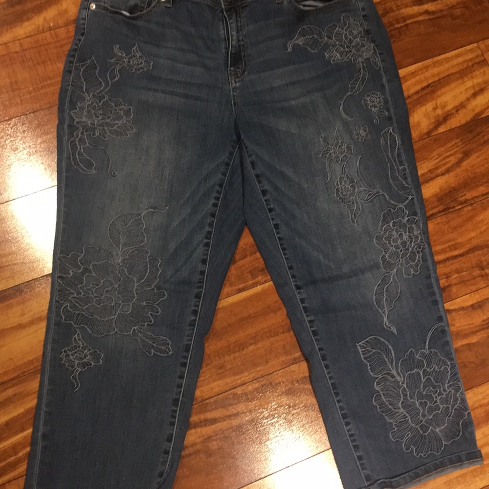 Lane Bryant Girlfriend Cropped Jeans
